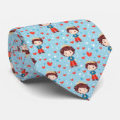 Schattige Prince Pattern Stropdas (Opgerold)