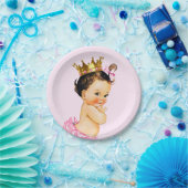 Schattige Princess Baby shower Papieren Bordje (Feest)