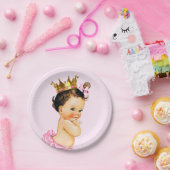 Schattige Princess Baby shower Papieren Bordje (Feest)