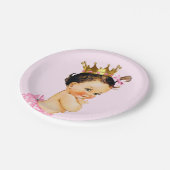 Schattige Princess Baby shower Papieren Bordje (Gekanteld)