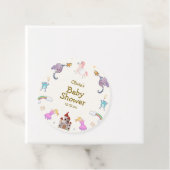 Schattige Princess Dragon Unicorn Baby shower Bedankjes Labels (In situ)