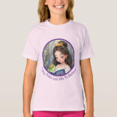 Schattige Princess & Frog Sprookje T-shirt (Voorkant)