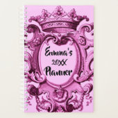 Schattige Princess Pink Crown Planner (Voorkant)