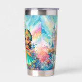 Schattige Princess Voeg naam toe Geïsoleerde Drinkbeker (Links)