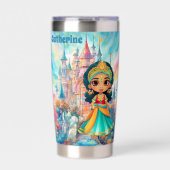Schattige Princess Voeg naam toe Geïsoleerde Drinkbeker (Voorkant)