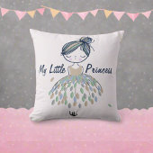 Schattige Prinses Ballerina Dancing Kwekerij Meisj Kussen