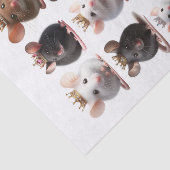 Schattige prinses en prinsessenmuizen met kronen tissuepapier (Detail)