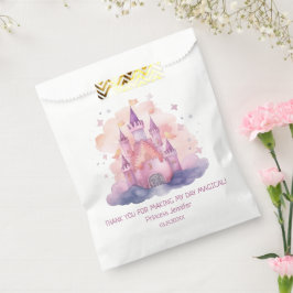 Schattige Prinses Kasteel Meisje Verjaardagsfeest Bedankzakje