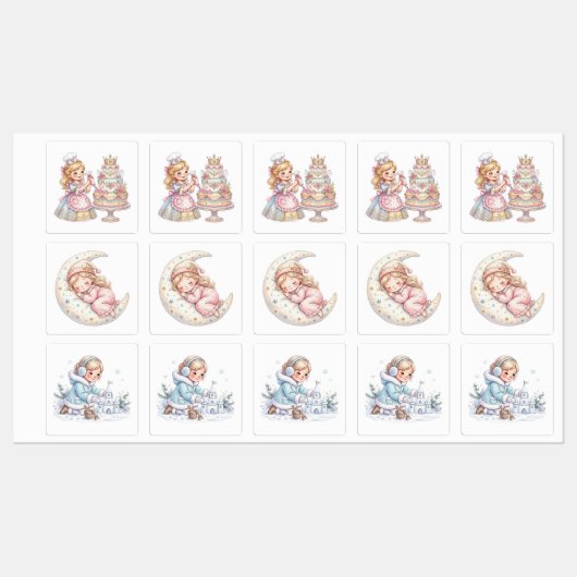 Schattige Prinses' Labels (Vel)