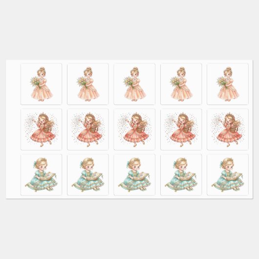 Schattige Prinses' Labels (Vel)