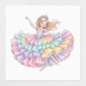 Schattige Prinses Labels (Design 2)