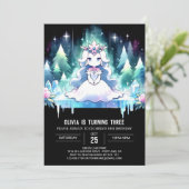 Schattige Prinses Verjaardag Kaart (Staand voorkant)