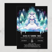 Schattige Prinses Verjaardag Kaart (Voorkant / Achterkant)