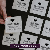 Schattige Privé Docent Logo Contact Zelfinktende Stempel