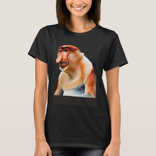 Schattige Proboscis Monkey T-shirt (Voorkant)