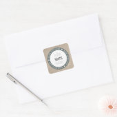 SCHATTIGE PRODUCT LABEL gemaakt met liefde burlap (Envelop)