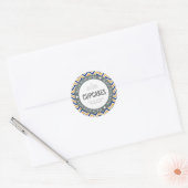 SCHATTIGE PRODUCT LABEL gemaakt met liefde chevron (Envelop)