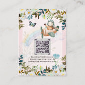 Schattige proefversie van het Baby-gedicht QR-code Informatiekaartje (Achterkant)