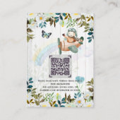 Schattige proefversie van het Baby-gedicht QR-code Informatiekaartje (Achterkant)