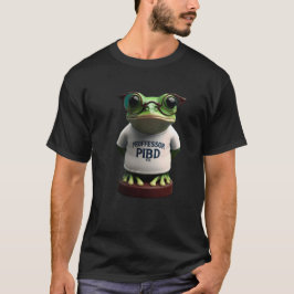Schattige Professor Kikker Academische Grap T-Shir T-shirt