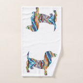 Schattige Psychedelische Dachshond Bad Handdoek (Handdoek)