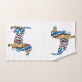 Schattige Psychedelische Dachshond Bad Handdoek (Handdoek)