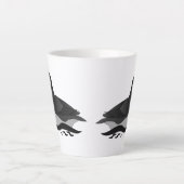 Schattige Puffin Swimming Cartoon Latte Mok (Voorkant)