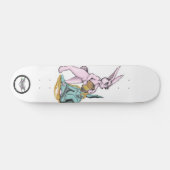 Schattige puffy Honey Bunny Persoonlijk Skateboard (Horizontaal)