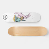 Schattige puffy Honey Bunny Persoonlijk Skateboard (Horizontaal)