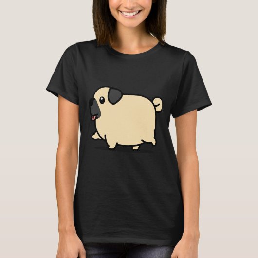 Schattige Pug 912 T-shirt (Voorkant)
