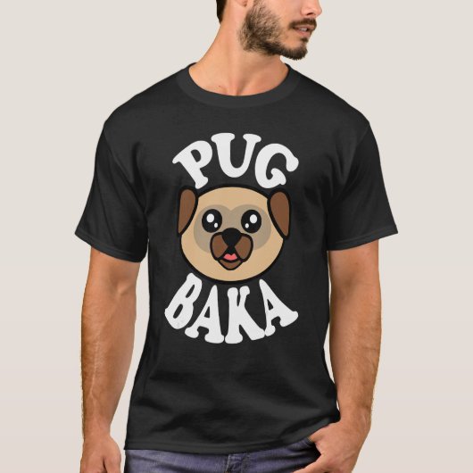 Schattige Pug Baka T-shirt (Voorkant)