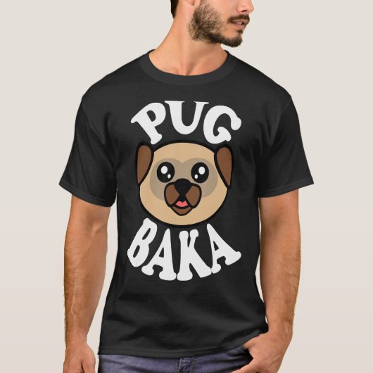Schattige Pug Baka T-shirt (Voorkant)