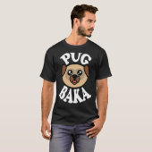 Schattige Pug Baka T-shirt (Voorkant volledig)