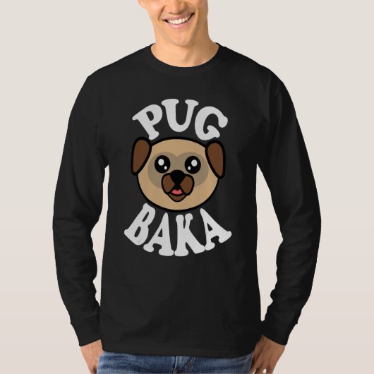Schattige Pug Baka T-shirt (Voorkant)