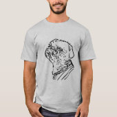 Schattige pug carlin dog t-shirt (Voorkant)