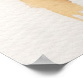 Schattige pug dragen schattig winter pet poster (Hoek)