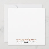 Schattige Pug Flat Thanksgiving-kaart Feestdagenkaart (Achterkant)