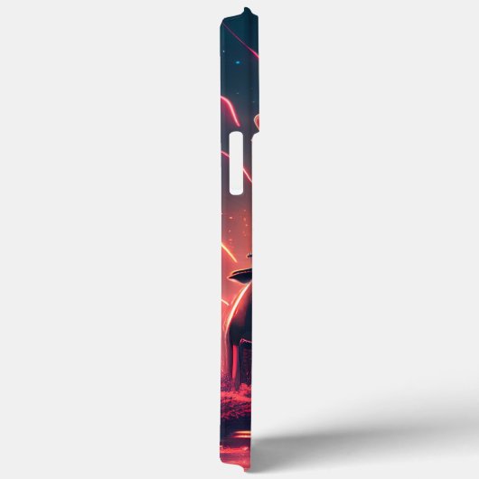 Schattige pug in Futuristic Robot Costume Case-Mate iPhone Case (Achterkant / Rechts)