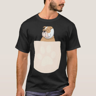 Schattige Pug in Zak Essentieel 939 T-shirt