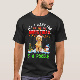 Schattige Pug Kerstman Hoed Sneeuwman Kerstboom Py T-shirt