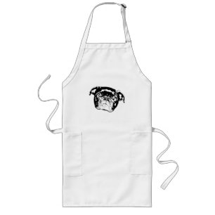 Schattige Pug Keuken Geest Lang Schort