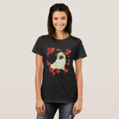 Schattige Pug Liefde 638 T-shirt (Voorkant volledig)