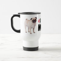 Schattige Pug Mam Puppy Dog Mam