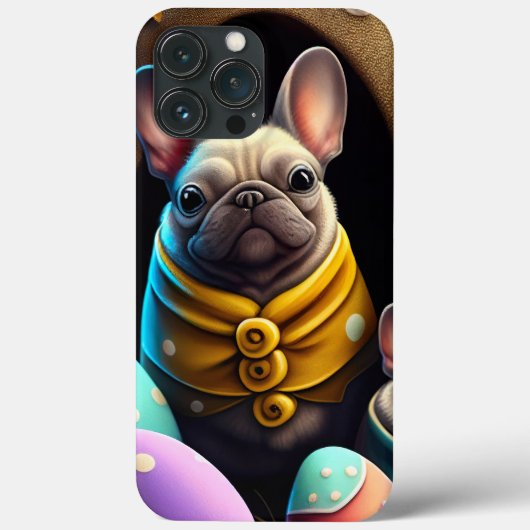 Schattige pug met paaseieren Een feestelijke en sn Case-Mate iPhone Case (Achterkant)