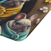 Schattige pug met paaseieren Een feestelijke en sn Snijplank (Hoek)