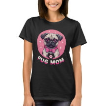 Schattige Pug Mom Hondenliefhebber