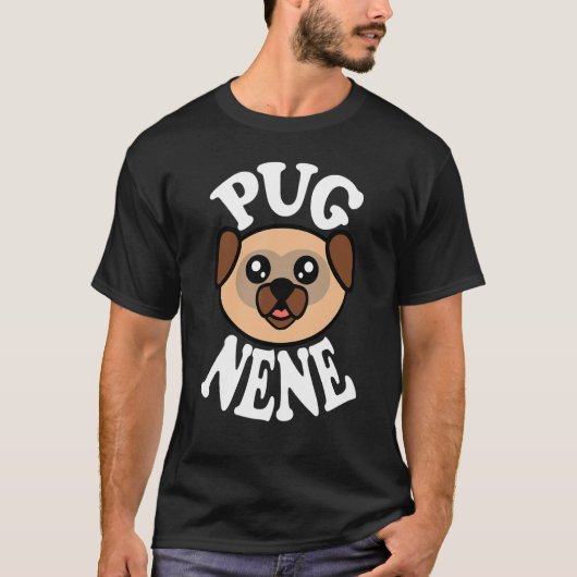 Schattige Pug Nene T-shirt (Voorkant)