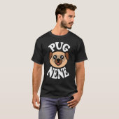 Schattige Pug Nene T-shirt (Voorkant volledig)