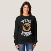 Schattige Pug Nonna Trui (Voorkant volledig)