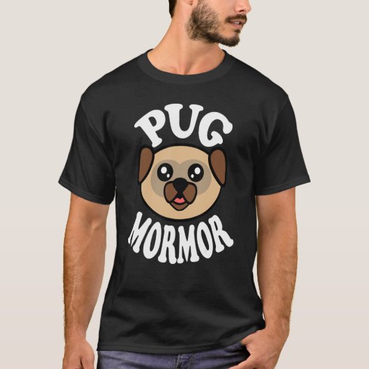 Schattige Pug Oma T-shirt (Voorkant)